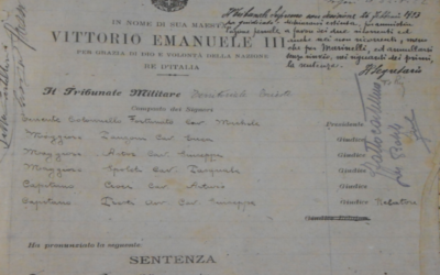 Giustizia militare nella prima metà del Novecento. Ricerche storiche, archivi e metodi interdisciplinari – Convegno